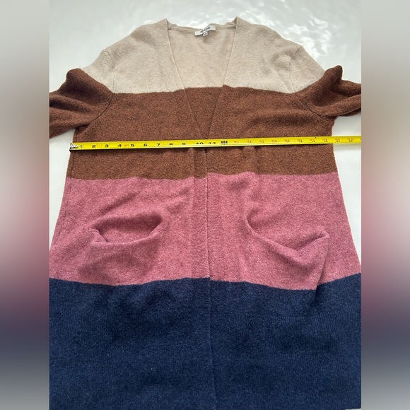 Madewell Sweater Multicolor Kent Striped Cardigan Alpaca Women Sz M - Picture 6 of 10